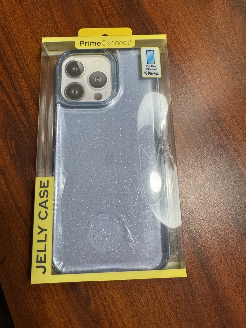 Glitter Jelly Case for iPhone 16 Pro Max - Blue